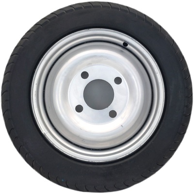 電動三輪車實心胎300-8/350-12/400/450一12寸防扎免充氣實心輪胎